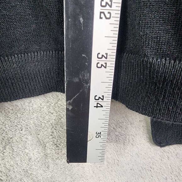 Womens Gray Tan Black Striped Open Front Long Cardigan By RED Long Sleeve XL - Picture 10 of 11